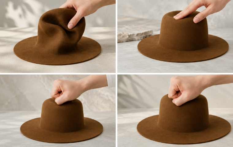 Sistema de rigidez controlada para cuerpos de sombrero