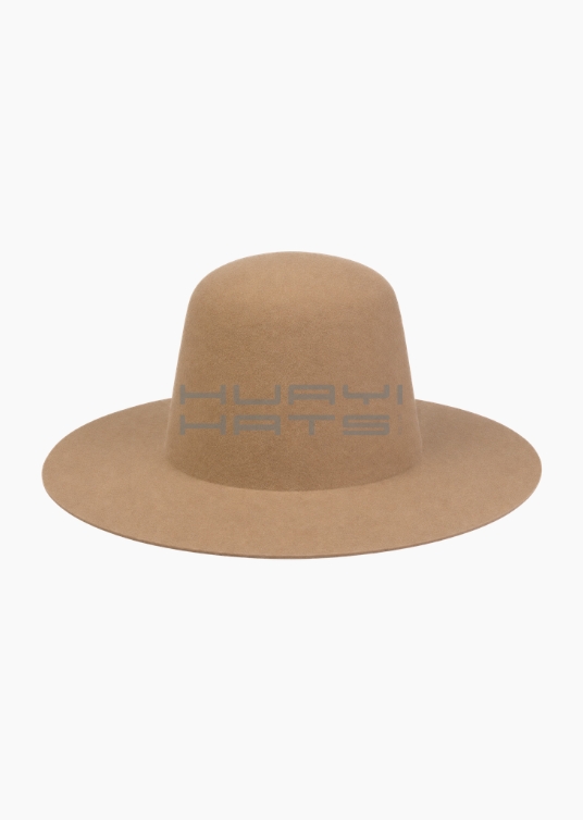 Vista de producción de cuerpo de sombrero terminado en lana australiana