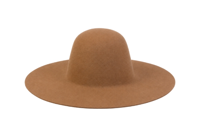 Capelina de lana de ala ancha